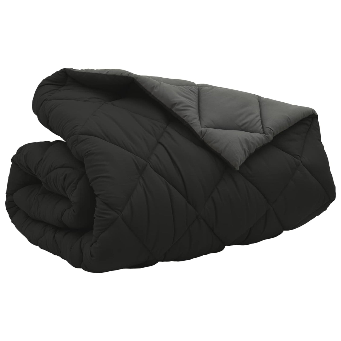 vidaXL Winter Duvet Black and Anthracite 220 x 260 cm Microfiber