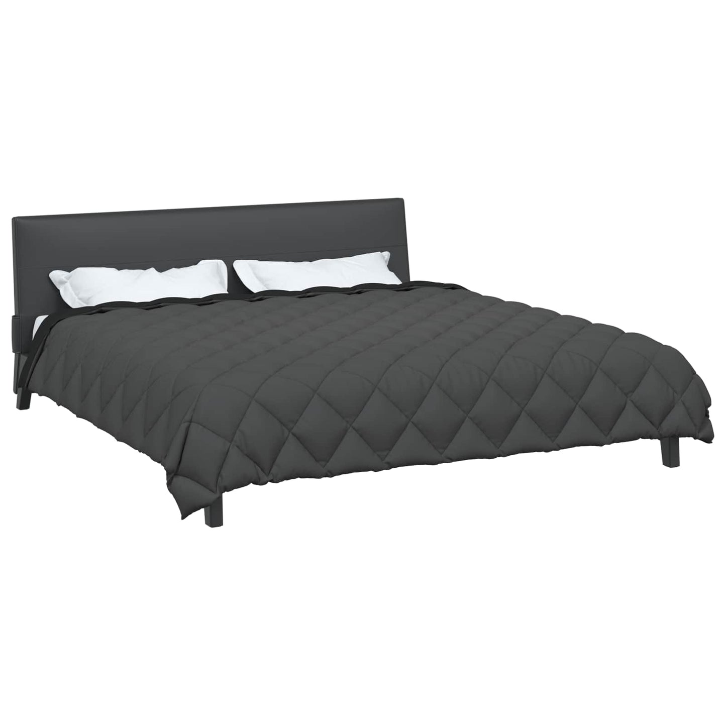 vidaXL Winter Duvet Black and Anthracite 220 x 260 cm Microfiber
