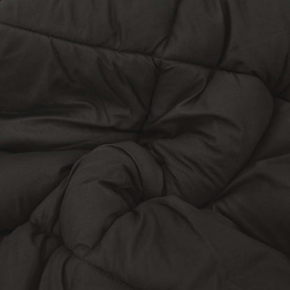 vidaXL Winter Duvet Black and Taupe 220 x 260 cm Microfiber