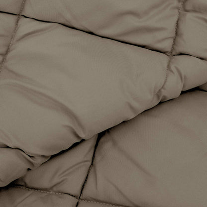 vidaXL Winter Duvet Light Grey 135 x 200 cm Microfiber
