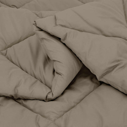vidaXL Winter Duvet Light Grey 140 x 200 cm Microfiber