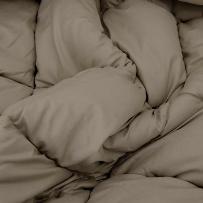 vidaXL Winter Duvet Light Grey 140 x 200 cm Microfiber