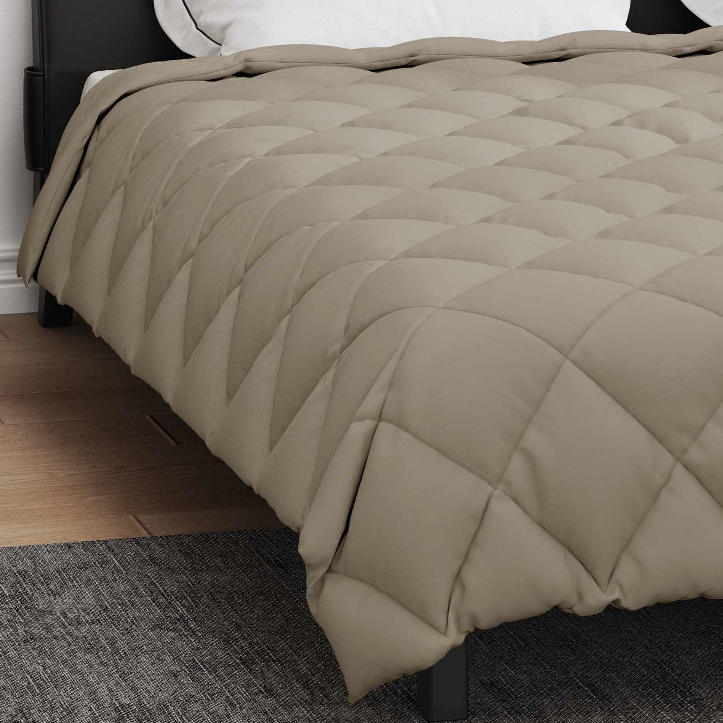 vidaXL Winter Duvet Light Grey 200 x 220 cm Microfiber