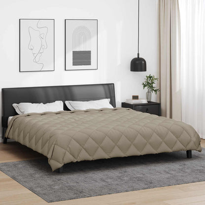 vidaXL Winter Duvet Light Grey 200 x 220 cm Microfiber