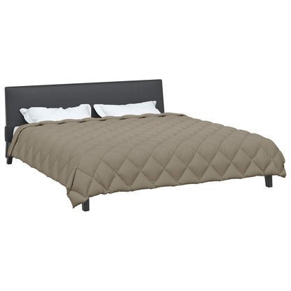 vidaXL Winter Duvet Light Grey 200 x 220 cm Microfiber
