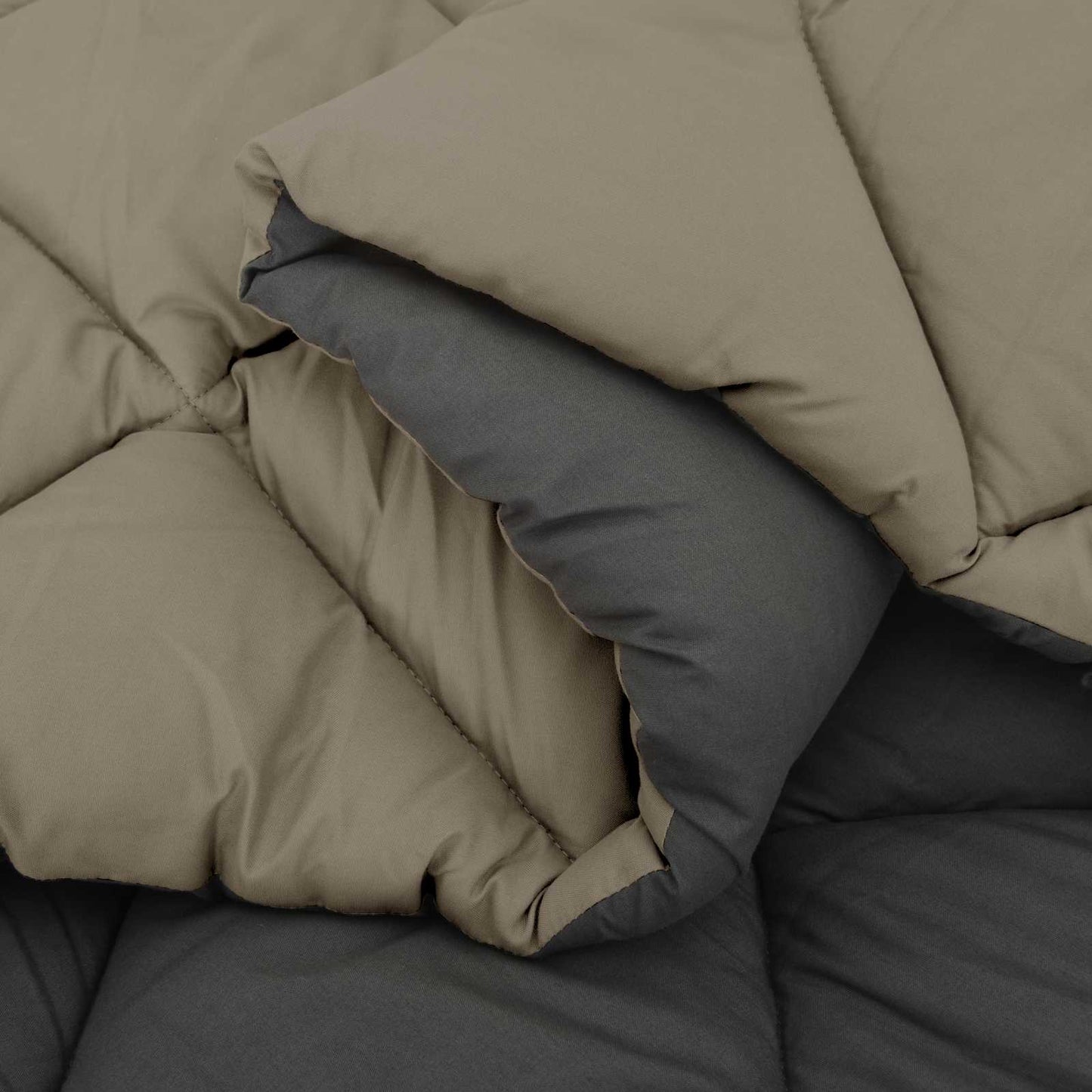 vidaXL Winter Duvet Light Grey and Anthracite 155 x 220 cm Microfiber
