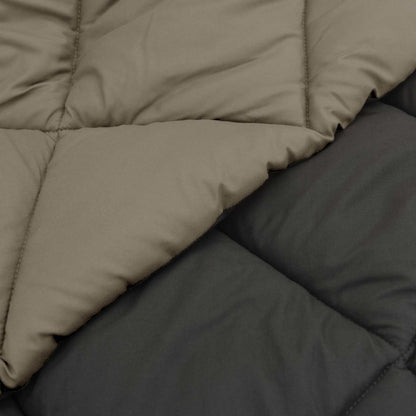 vidaXL Winter Duvet Light Grey and Anthracite 155 x 220 cm Microfiber