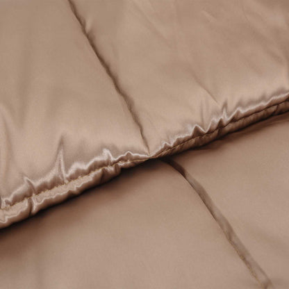 vidaXL Summer Duvet Gold 200 x 240 cm Satin and Microfiber