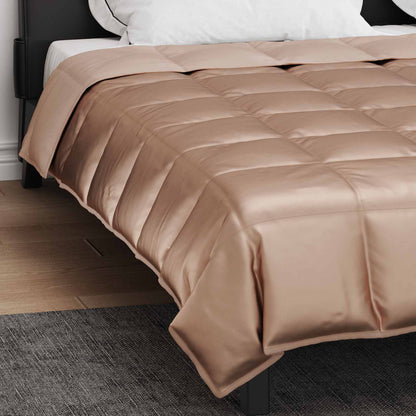 vidaXL Summer Duvet Gold 200 x 240 cm Satin and Microfiber