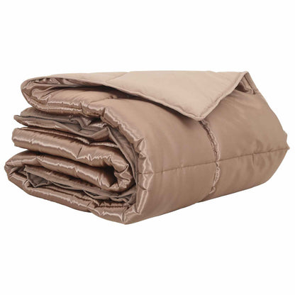 vidaXL Summer Duvet Gold 200 x 240 cm Satin and Microfiber