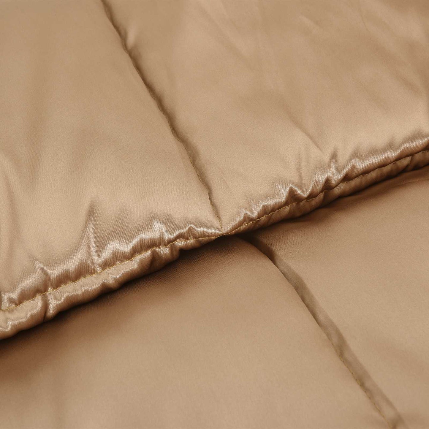 vidaXL Summer Duvet Gold 140 x 220 cm Satin and Microfiber