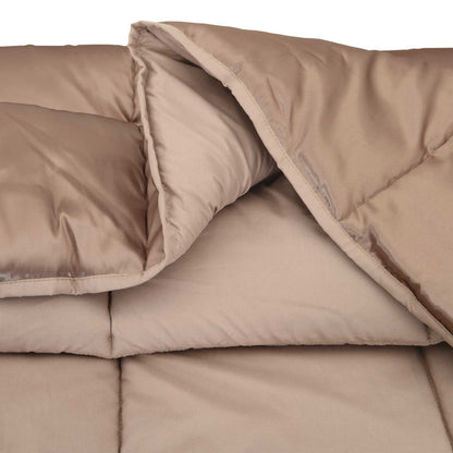 vidaXL Summer Duvet Gold 155 x 220 cm Satin and Microfiber