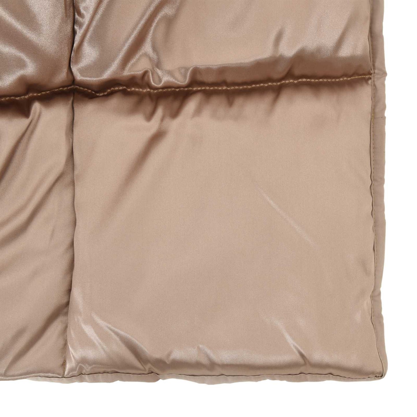 vidaXL Summer Duvet Gold 155 x 220 cm Satin and Microfiber