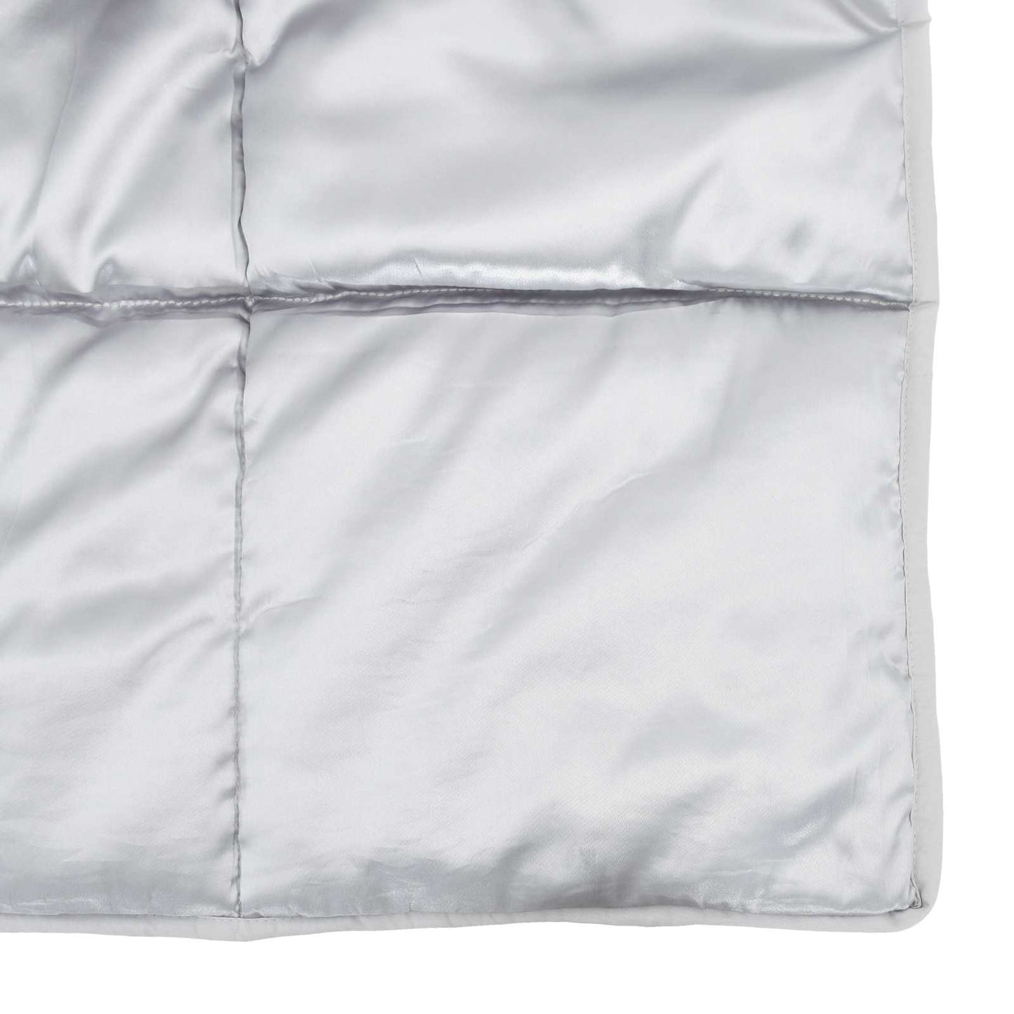 vidaXL Summer Duvet Silver 135 x 200 cm Satin and Microfiber