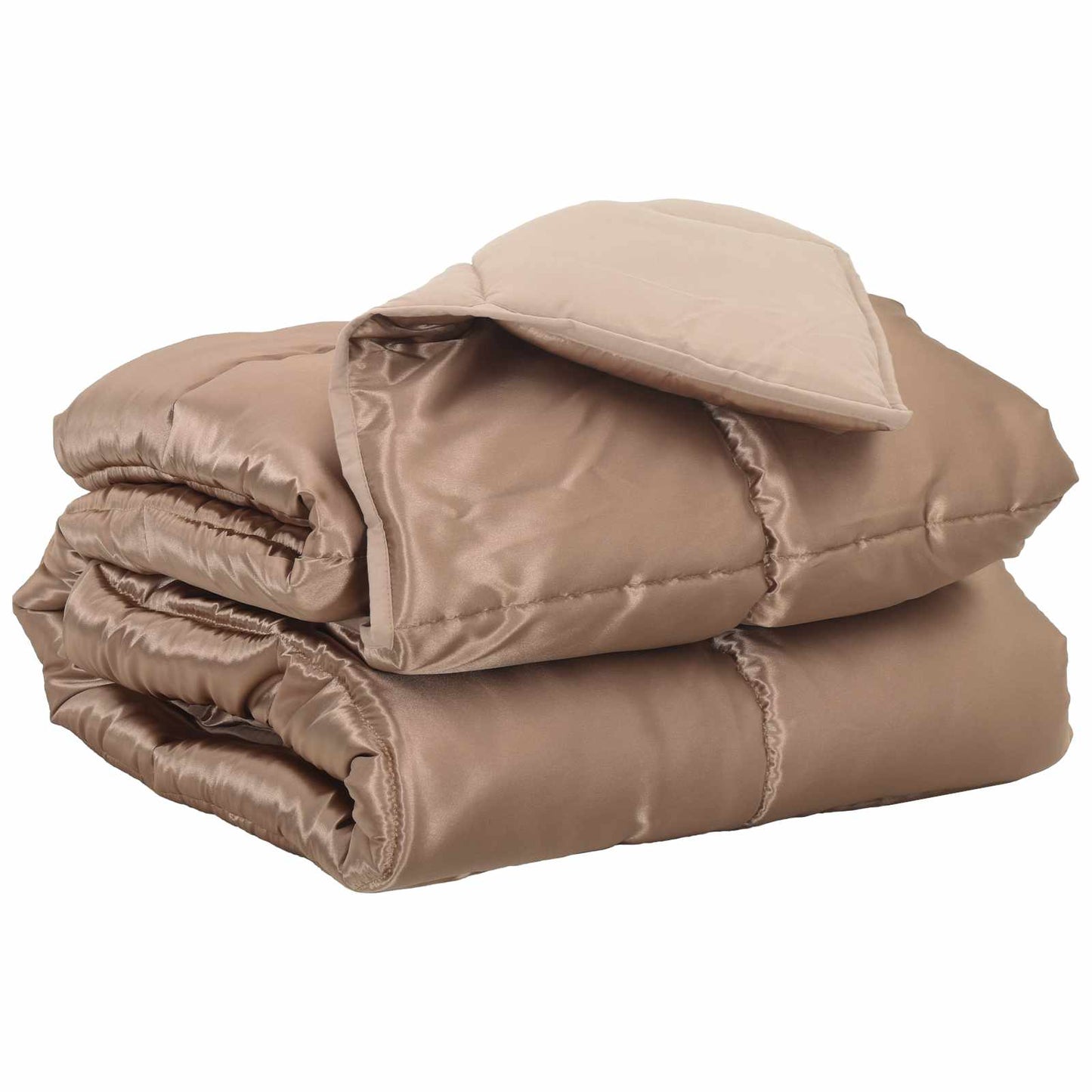 vidaXL Full Year Duvet Gold 200 x 200 cm Satin and Microfiber