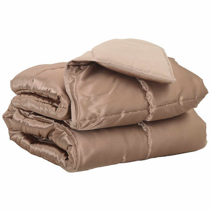 vidaXL Full Year Duvet Gold 200 x 200 cm Satin and Microfiber