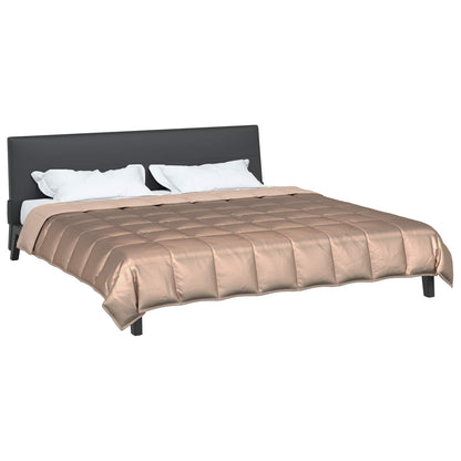 vidaXL Full Year Duvet Gold 200 x 200 cm Satin and Microfiber