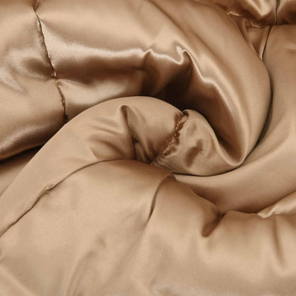 vidaXL Full Year Duvet Gold 200 x 220 cm Satin and Microfiber