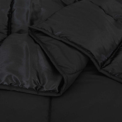 vidaXL Full Year Duvet Black 200 x 220 cm Satin and Microfiber