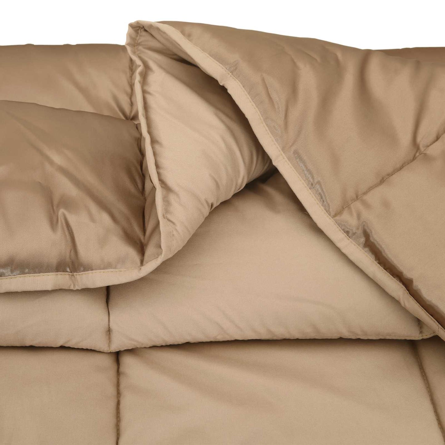 vidaXL Winter Duvet Gold 155 x 220 cm Satin and Microfiber