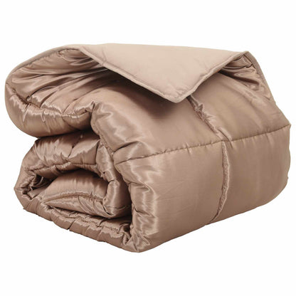 vidaXL Winter Duvet Gold 155 x 220 cm Satin and Microfiber