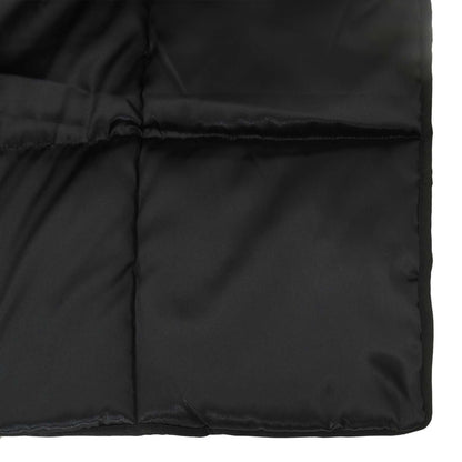 vidaXL Winter Duvet Black 135 x 200 cm Satin and Microfiber
