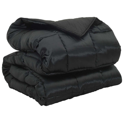 vidaXL Winter Duvet Black 200 x 240 cm Satin and Microfiber