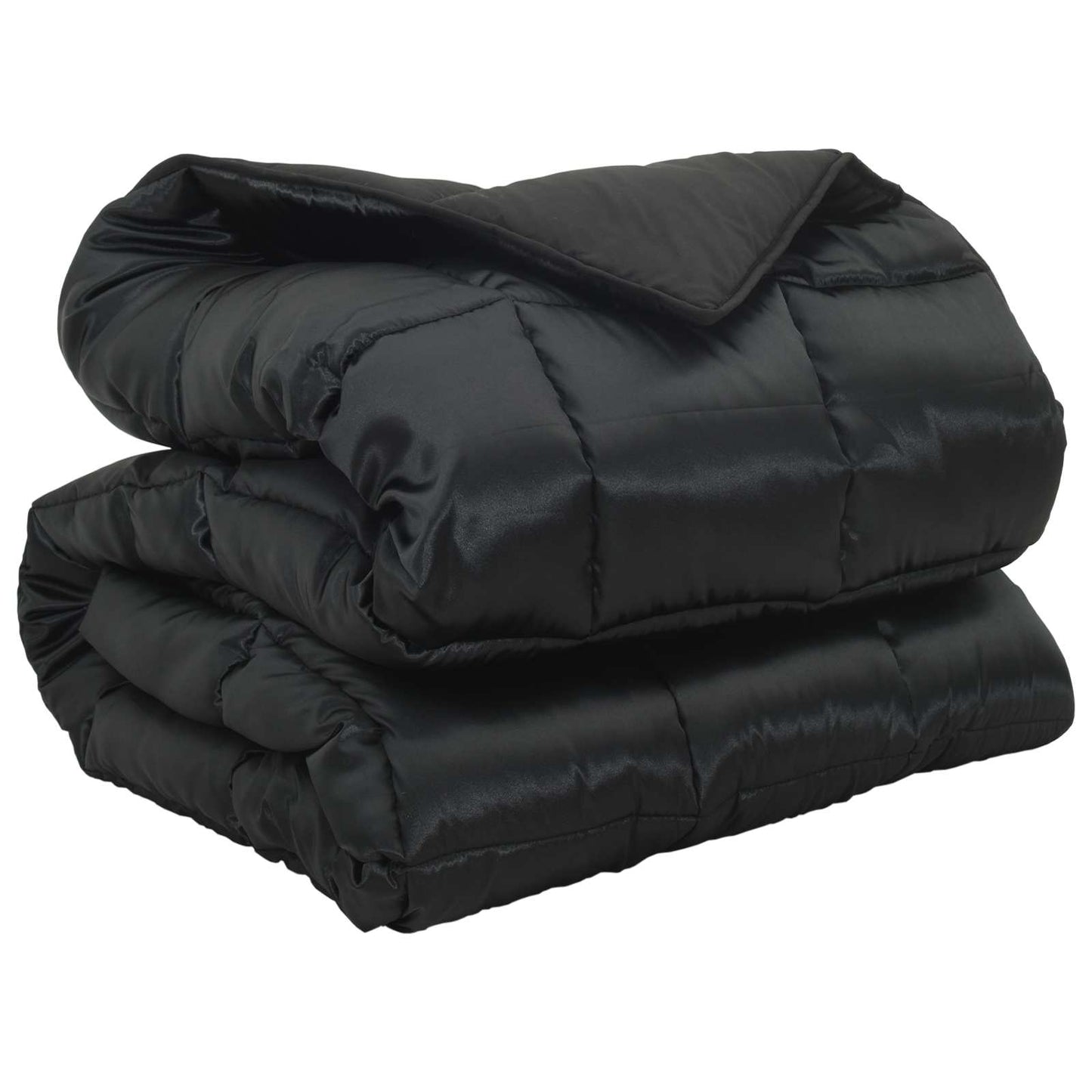 vidaXL Winter Duvet Black 240 x 260 cm Satin and Microfiber