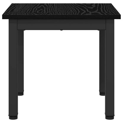 vidaXL Coffee Table Black Oak 40 x 40 x 36 cm Engineered Wood