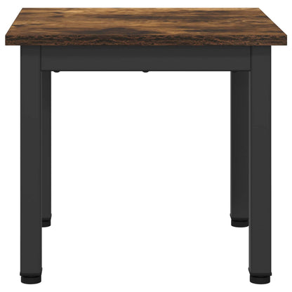 vidaXL Coffee Table Smoke Oak 40 x 40 x 36 cm Engineered Wood