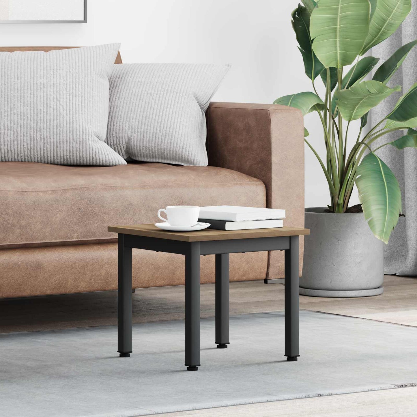 vidaXL Coffee Table Artisian Oak 40 x 40 x 36 cm Engineered Wood