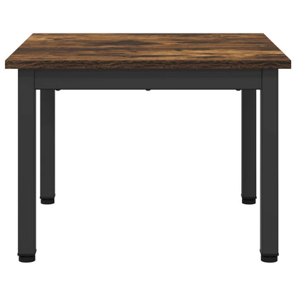 vidaXL Coffee Table Smoke Oak 50 x 50 x 36 cm Engineered Wood
