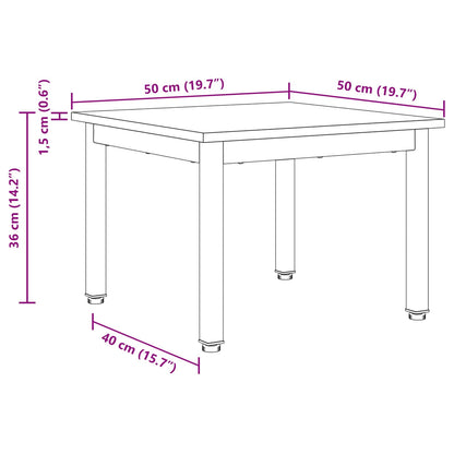 vidaXL Coffee Table Artisian Oak 50 x 50 x 36 cm Engineered Wood
