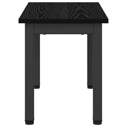 vidaXL Coffee Table Black Oak 60 x 30 x 36 cm Engineered Wood