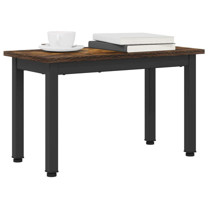 vidaXL Coffee Table Smoke Oak 60 x 30 x 36 cm Engineered Wood