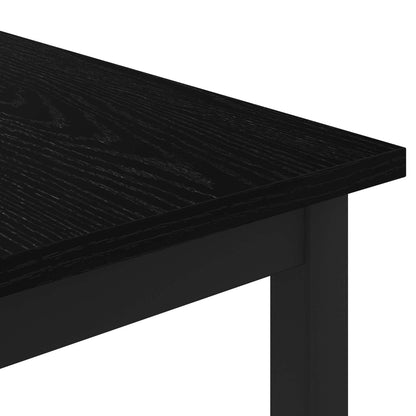 vidaXL Coffee Table Black Oak 60 x 60 x 36 cm Engineered Wood