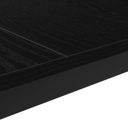vidaXL Coffee Table Black Oak 60 x 60 x 36 cm Engineered Wood
