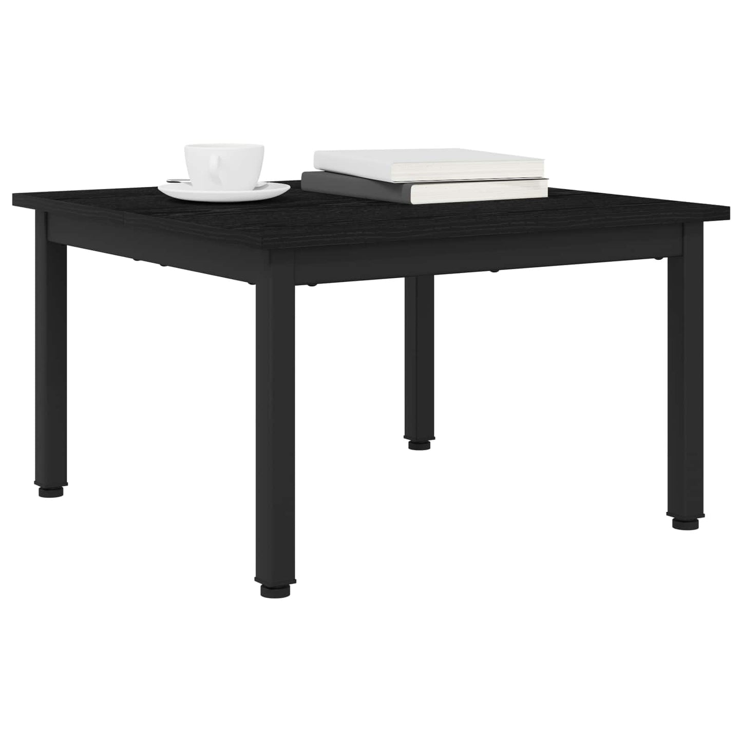 vidaXL Coffee Table Black Oak 60 x 60 x 36 cm Engineered Wood