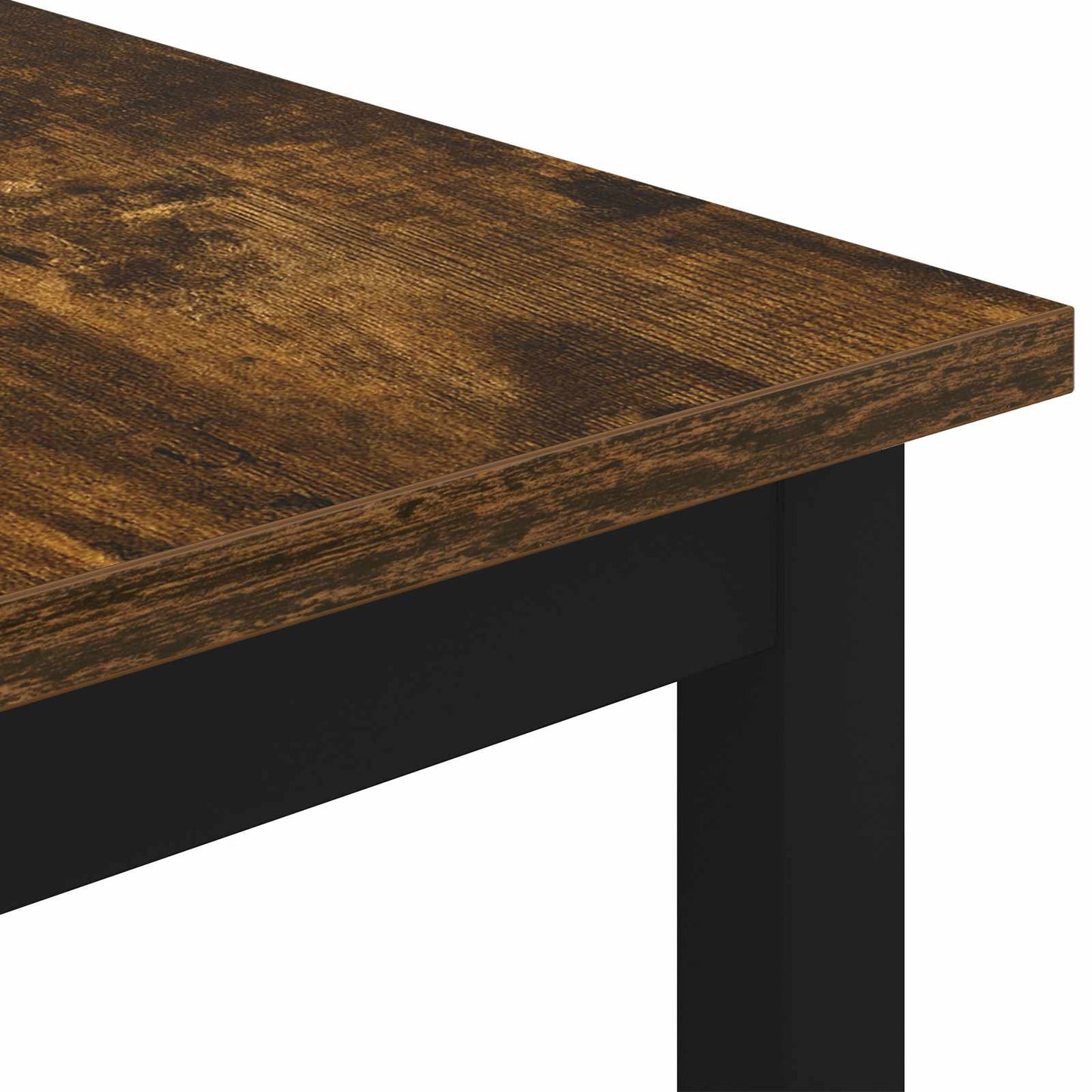 vidaXL Coffee Table Smoke Oak 60 x 60 x 36 cm Engineered Wood