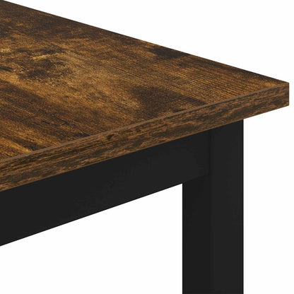 vidaXL Coffee Table Smoke Oak 60 x 60 x 36 cm Engineered Wood