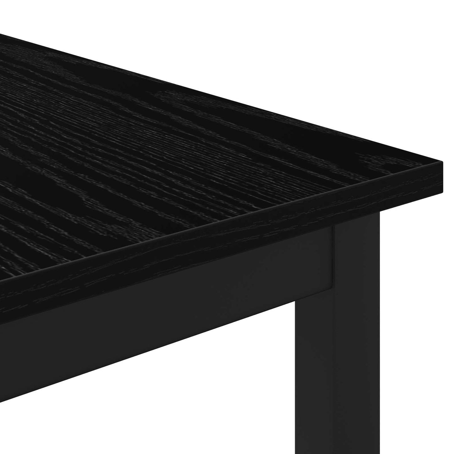 vidaXL Coffee Table Black Oak 60 x 50 x 36 cm Engineered Wood