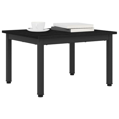 vidaXL Coffee Table Black Oak 60 x 50 x 36 cm Engineered Wood