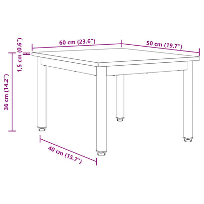 vidaXL Coffee Table Old Wood 60 x 50 x 36 cm Engineered Wood