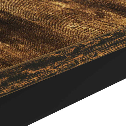 vidaXL Coffee Table Smoke Oak 70 x 50 x 36 cm Engineered Wood