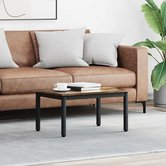vidaXL Coffee Table Smoked Oak 70 x 50 x 36 cm Engineered Wood