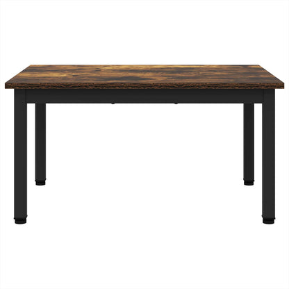 vidaXL Coffee Table Smoke Oak 70 x 50 x 36 cm Engineered Wood