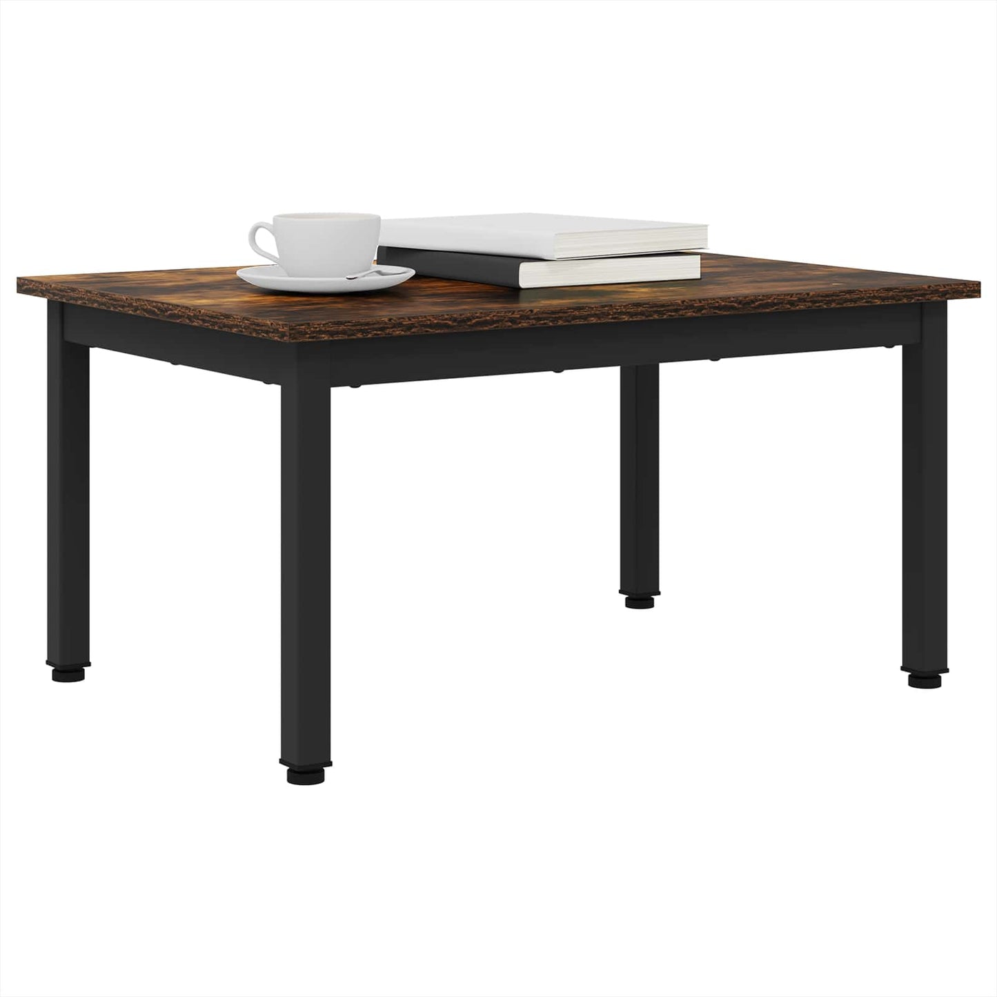 vidaXL Coffee Table Smoke Oak 70 x 50 x 36 cm Engineered Wood