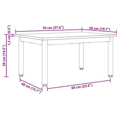 vidaXL Coffee Table Grey Sonoma 70 x 50 x 36 cm Engineered Wood