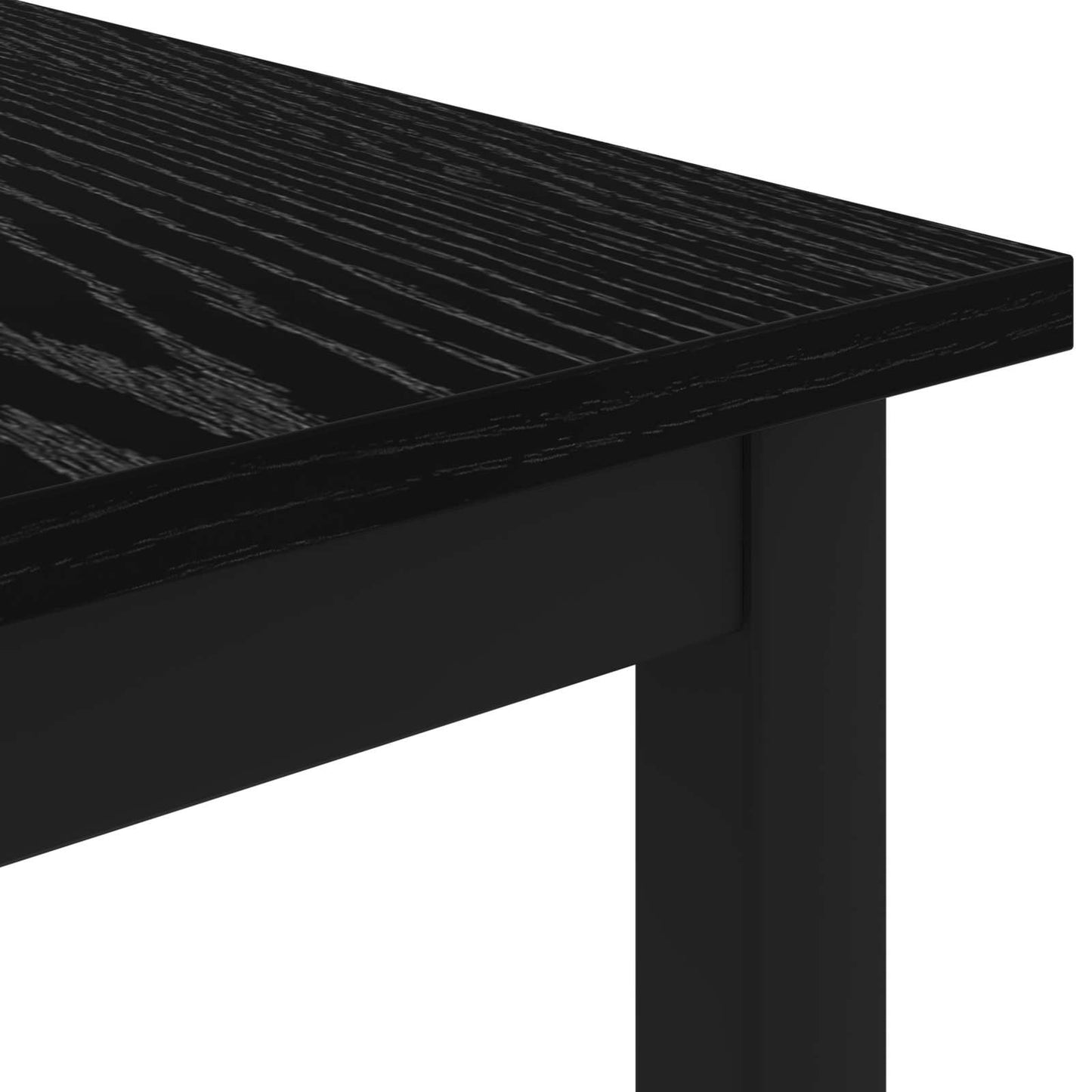 vidaXL Coffee Table Black Oak 100 x 50 x 45 cm Engineered Wood