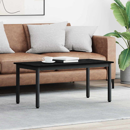 vidaXL Coffee Table Black Oak 100 x 50 x 45 cm Engineered Wood